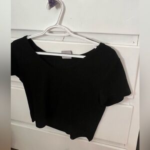 Olivia Rae Black Crop T-Shirt